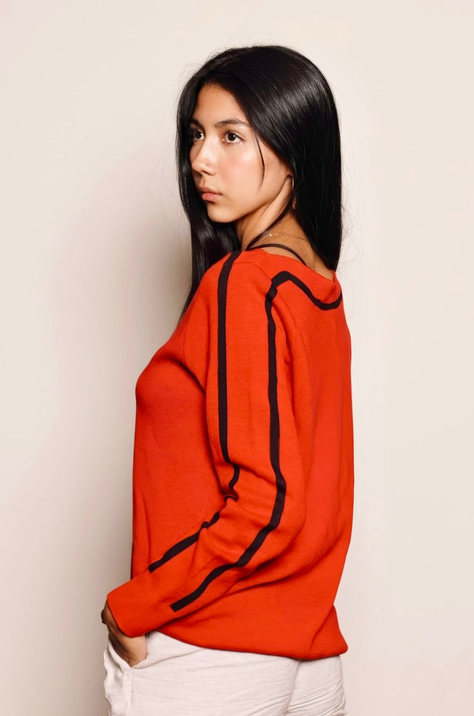 Stripe Knit Sweater