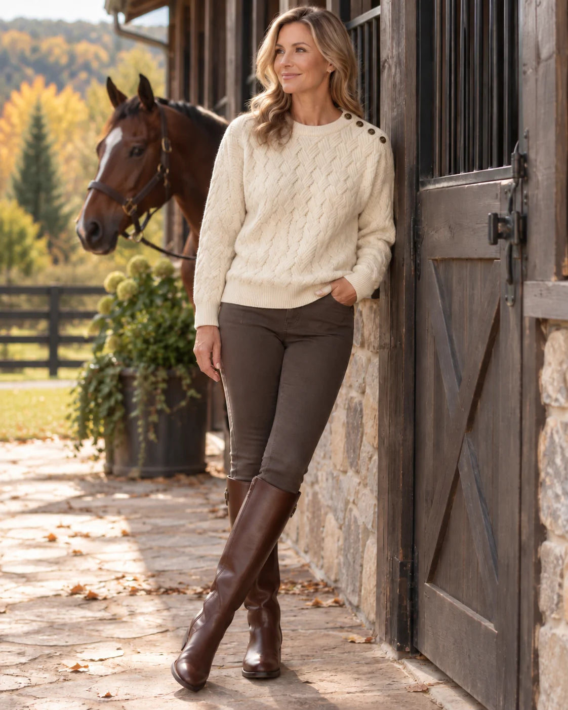 Cable-knit Sweater
