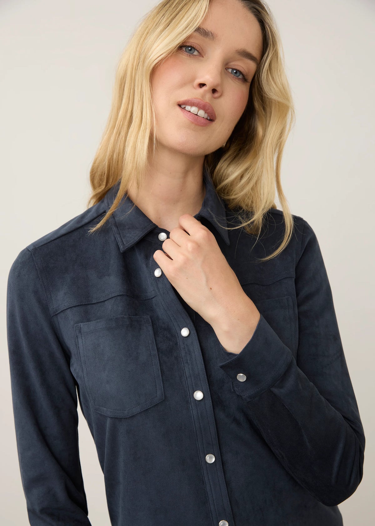 Blue Suede Shirt
