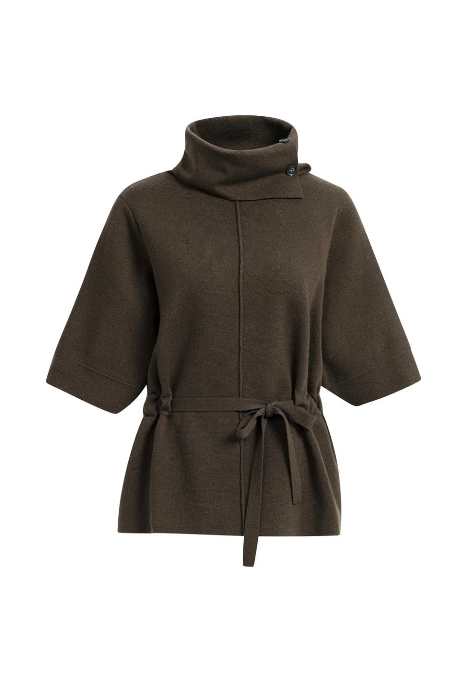 Sweater with tie belt