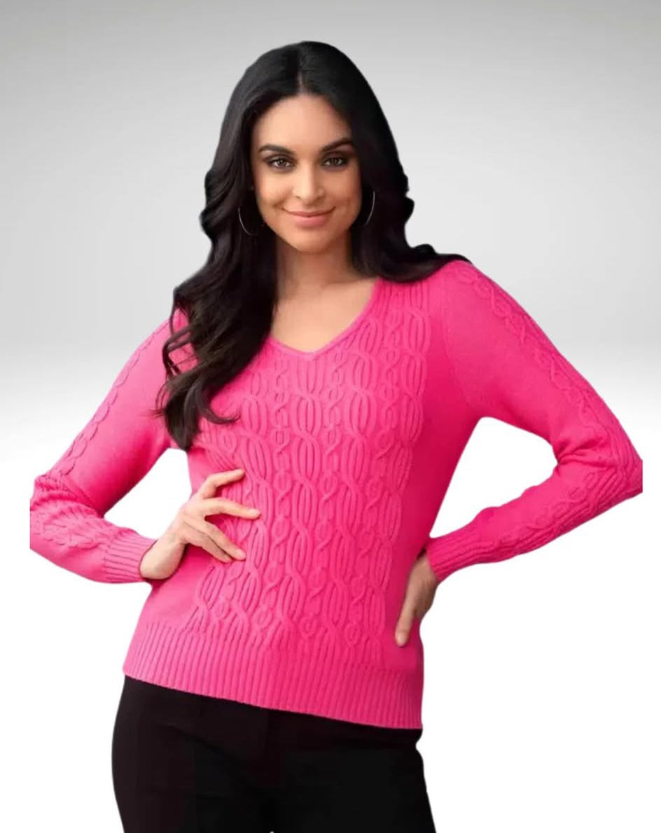 V Neck Pullover Sweater