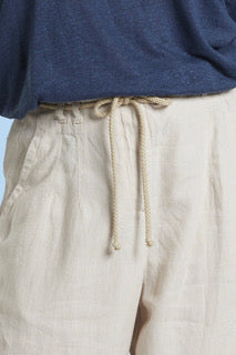 Beige Linen Pants