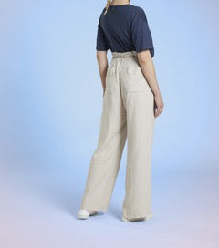 Beige Linen Pants