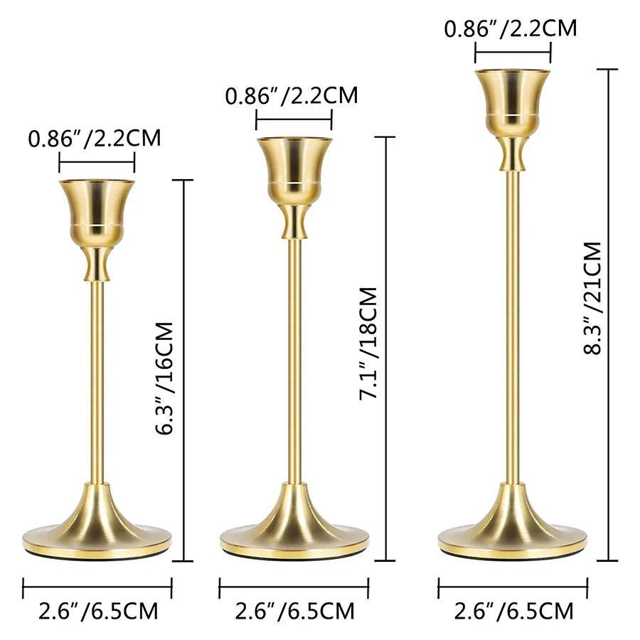 3 Candle Holders