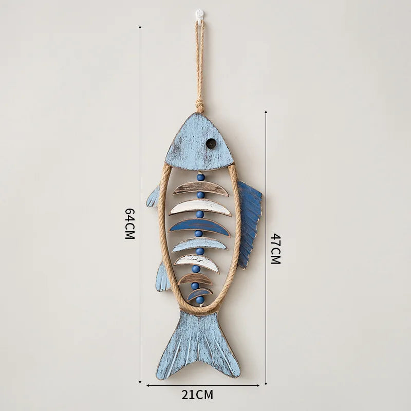 Poisson décoratif en bois