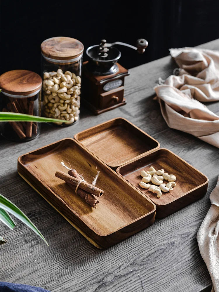 Plateaux en bois