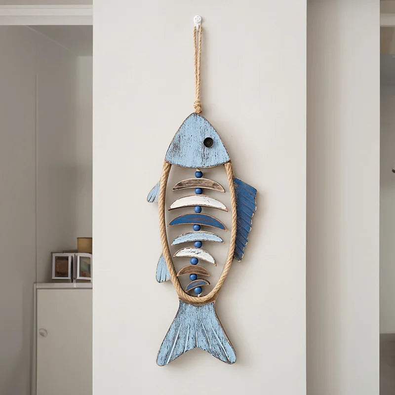 Poisson décoratif en bois