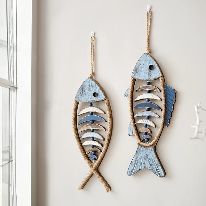 Poisson décoratif en bois