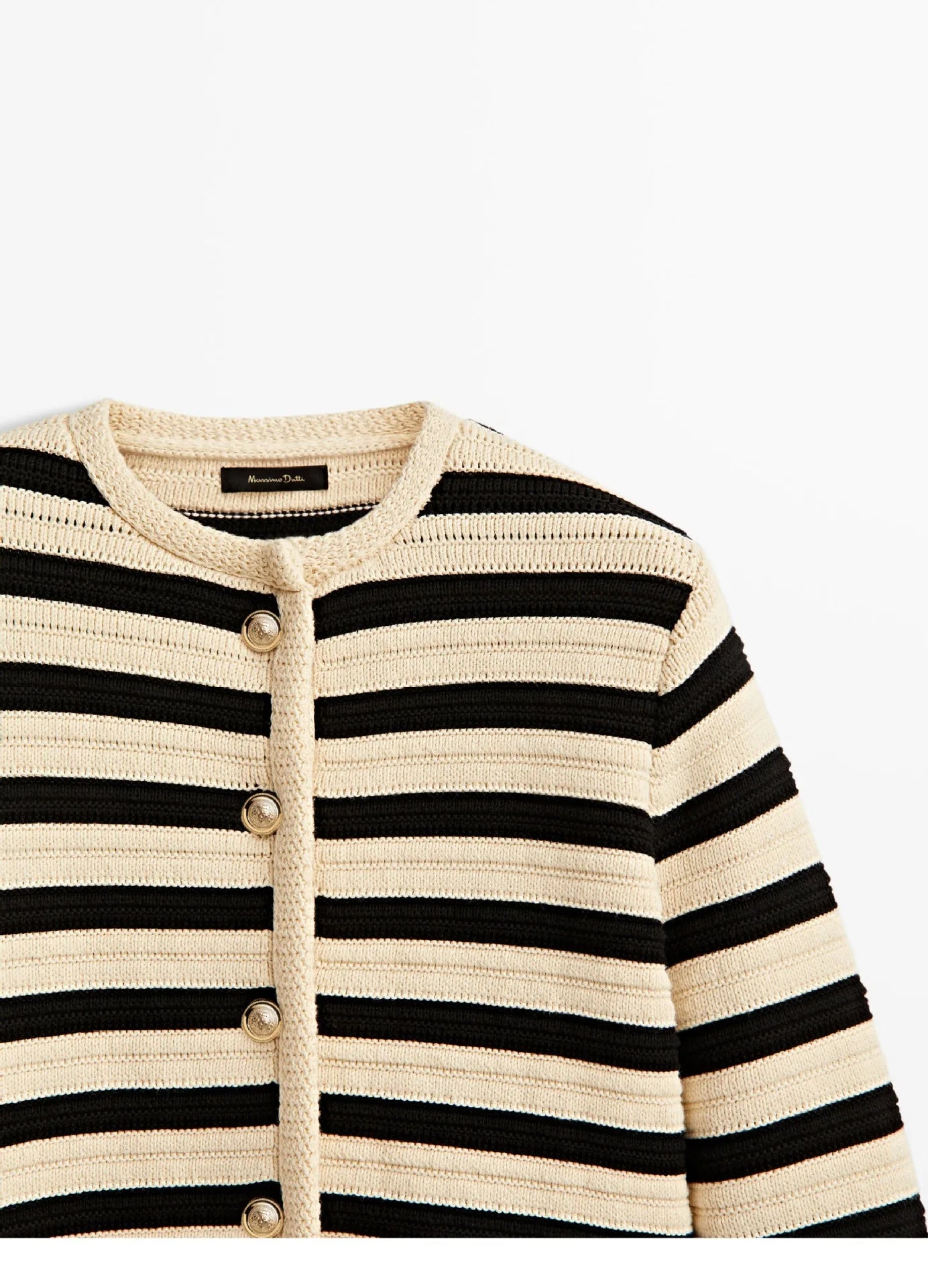 Knitted Stripes Cardigan