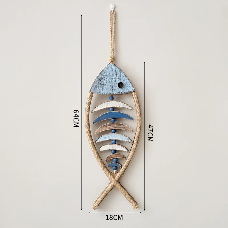 Poisson décoratif en bois