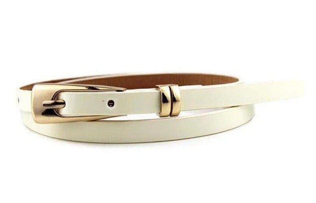 Thin and narrow faux leather waistband | bitpix.io